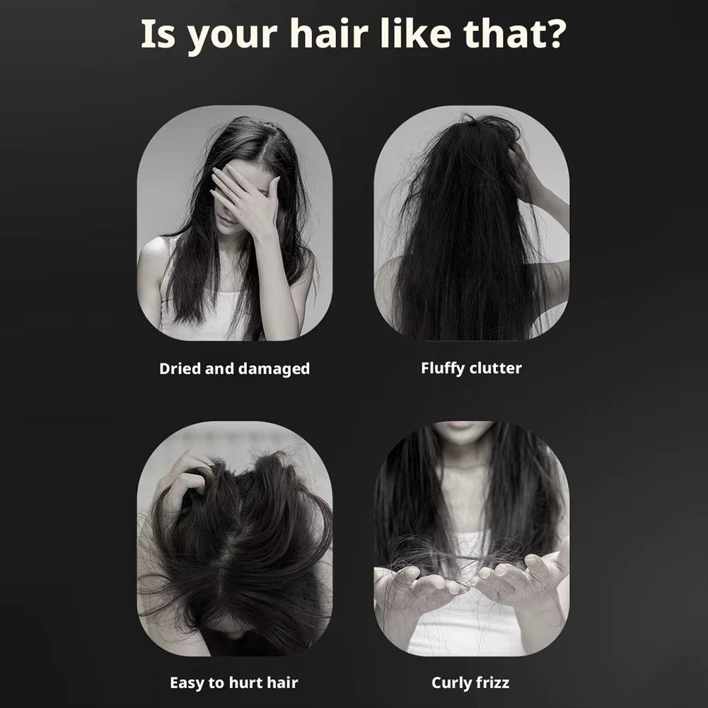 Mini Straightener Portable Hair Straightener Brush Rechargeable Fast Heating Hot Comb Hair Straightening Comb for Travel & Home