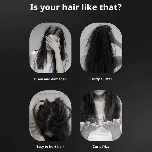 Mini Straightener Portable Hair Straightener Brush Rechargeable Fast Heating Hot Comb Hair Straightening Comb for Travel & Home